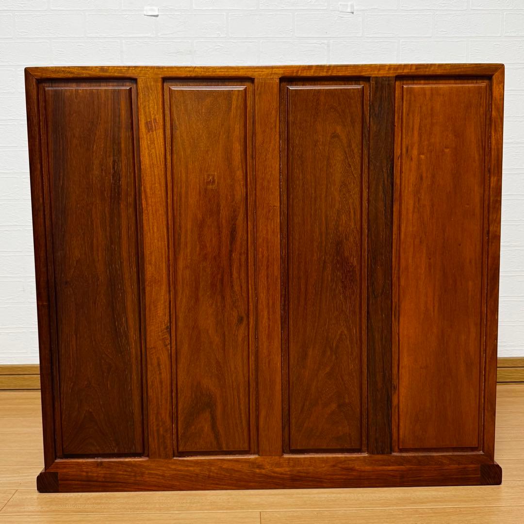 高級銘木 唐木 花梨 無垢材 小箪笥 薬箪笥 薬棚 タンス チェスト 小引き出し