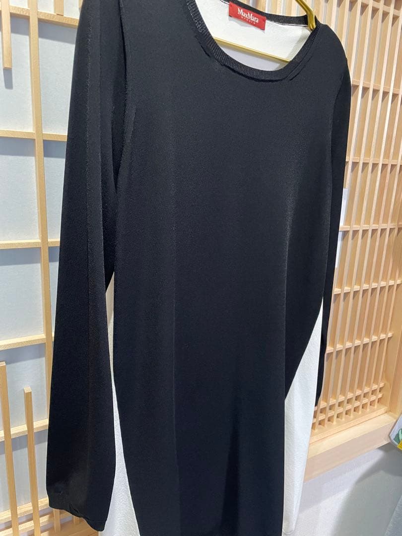 MaxMaraStudio 黒白 チュニック 長袖　L