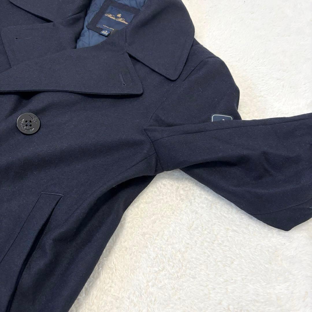 美品 ブルックスブラザーズ 現行 バクスターピーコート カノニコ キルティング