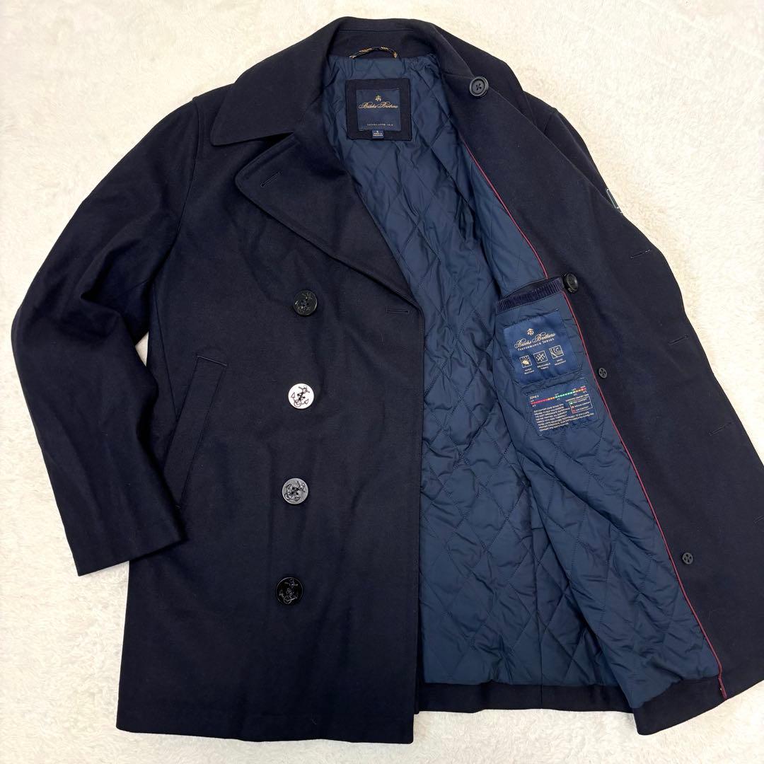 美品 ブルックスブラザーズ 現行 バクスターピーコート カノニコ キルティング