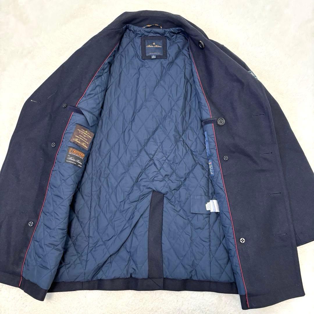 美品 ブルックスブラザーズ 現行 バクスターピーコート カノニコ キルティング