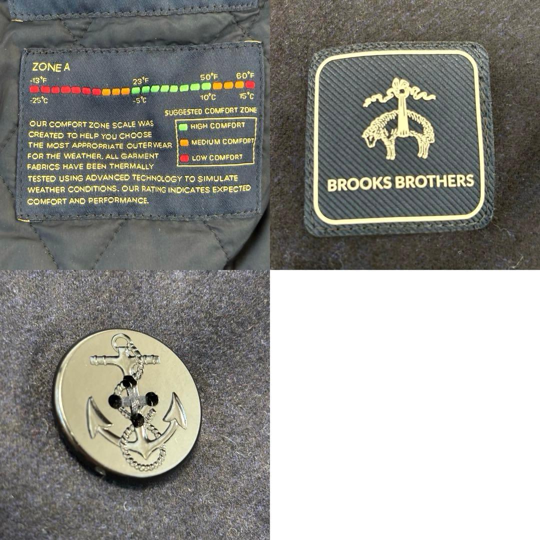 美品 ブルックスブラザーズ 現行 バクスターピーコート カノニコ キルティング