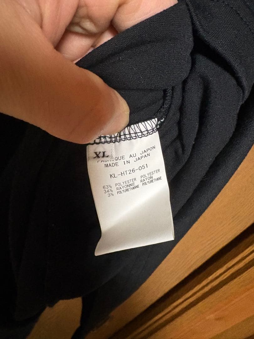 kiryuyrik ドルマンVネックTシャツ　ブラック XL sugizo