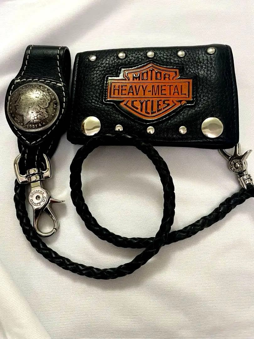 希少！ハーレダビッドソン(us製)/二つ折り財布