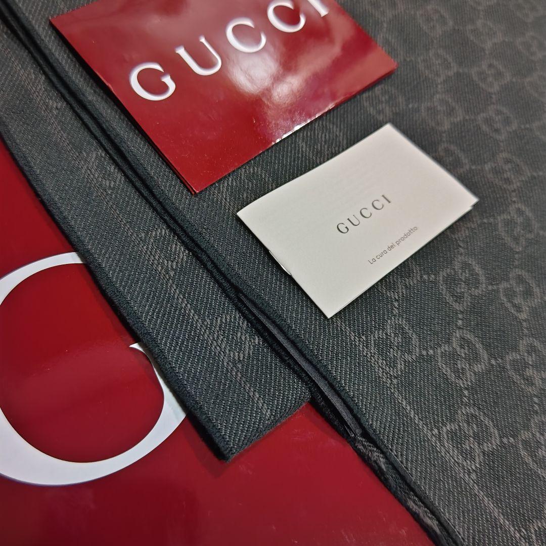 ❤新品箱袋付❤最高級ウール❤GUCCI マフラー ストール スカーフ❤グリーン❤