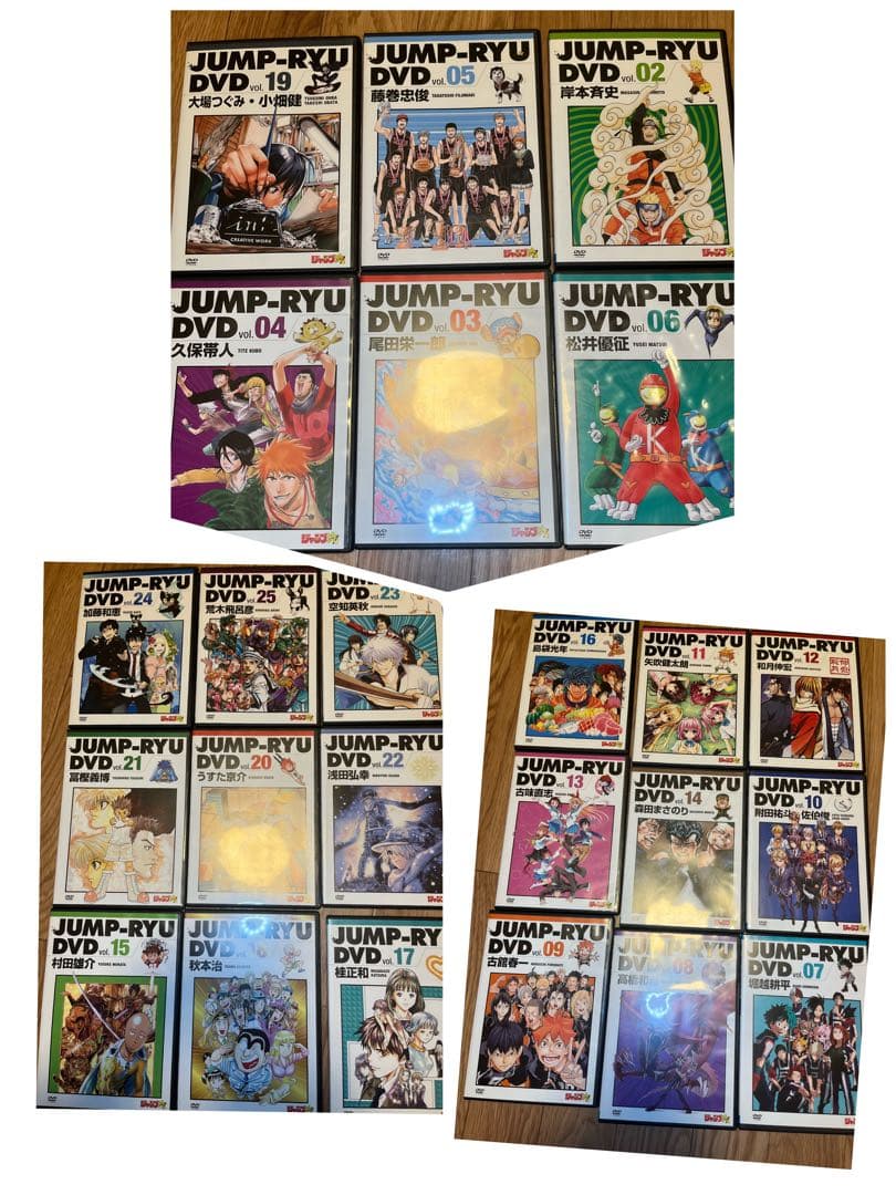 ジャンプ流れ　青年漫画 セット DVD付き　鳥山明先生のだけ無し