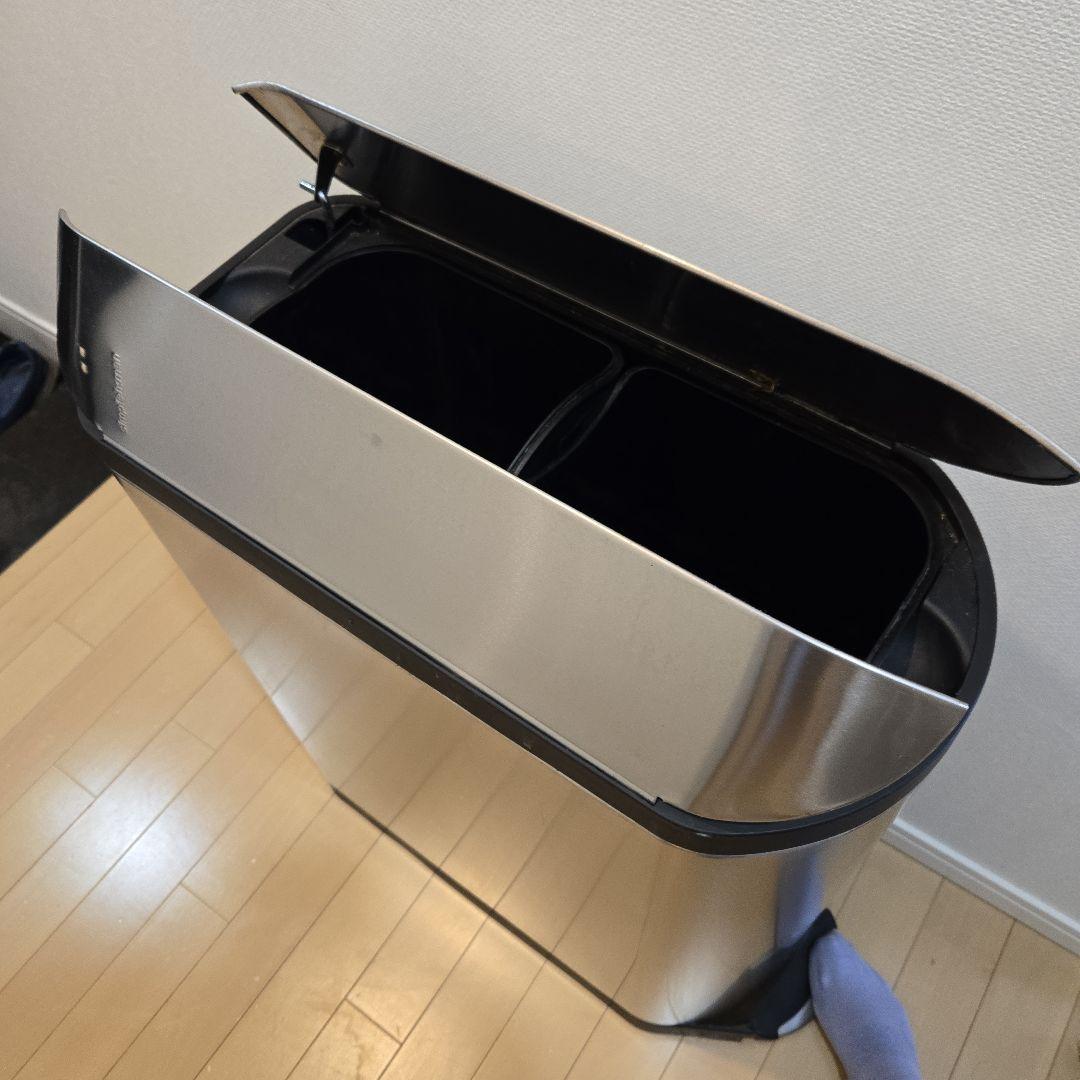 simplehuman シンプルヒューマン 40L ステンレス製 分別　ごみ箱