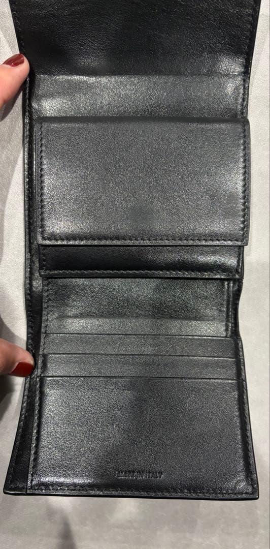 CELINE スモール　トリフォールドウォレット ブラック