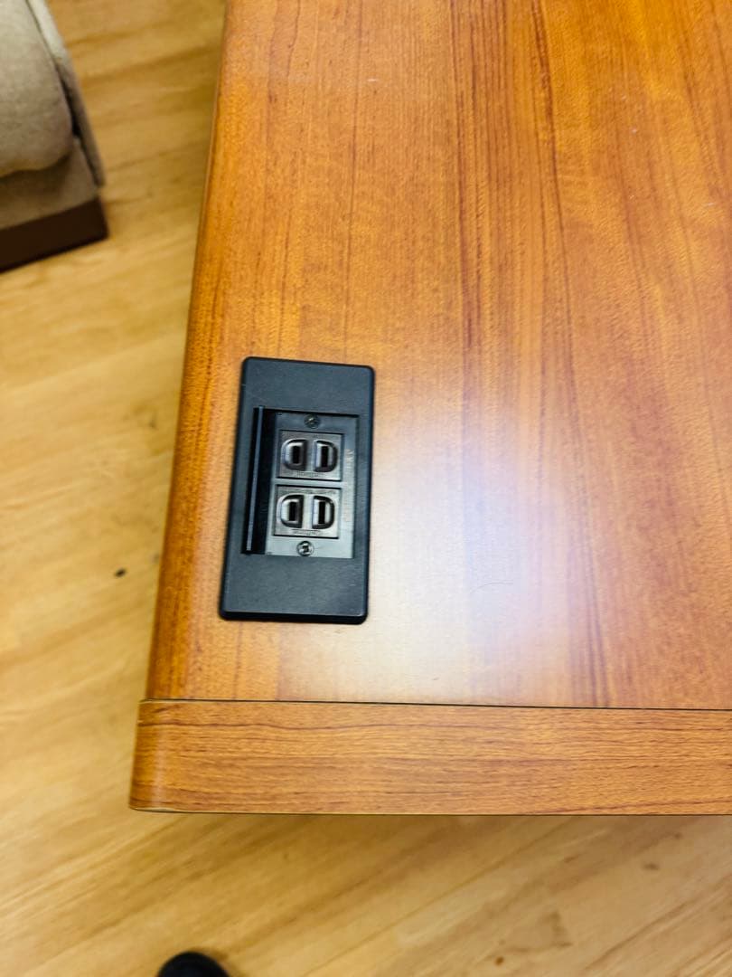 福岡発 テーブル 事務机 ブラウン系 収納 引き出し テーブル レトロ 家具調