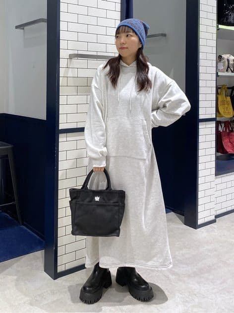 特価L/Tグレー♪RCSカラーステッチパーカーワンピース他の商品と纏め買い値引き