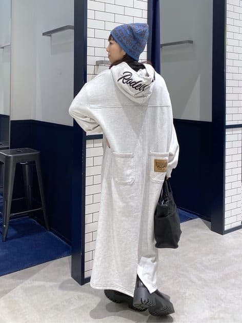 特価L/Tグレー♪RCSカラーステッチパーカーワンピース他の商品と纏め買い値引き