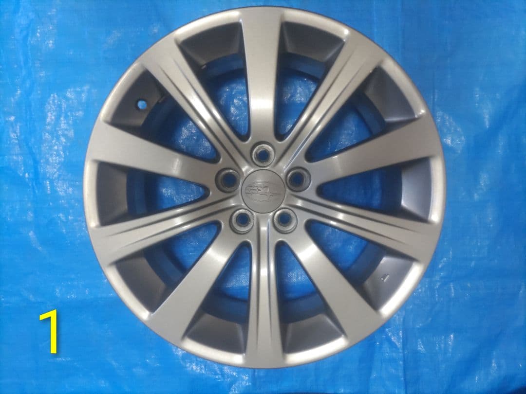 スバル純正　シルバーアルミホイール　17インチ　4本