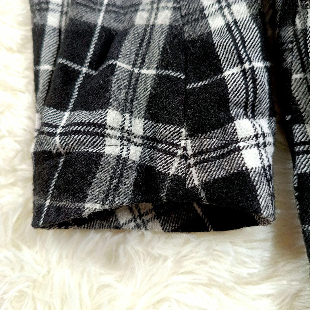 23AW美品✨タオコムデギャルソン現行 ウール縮絨 チェックドレスコート　S