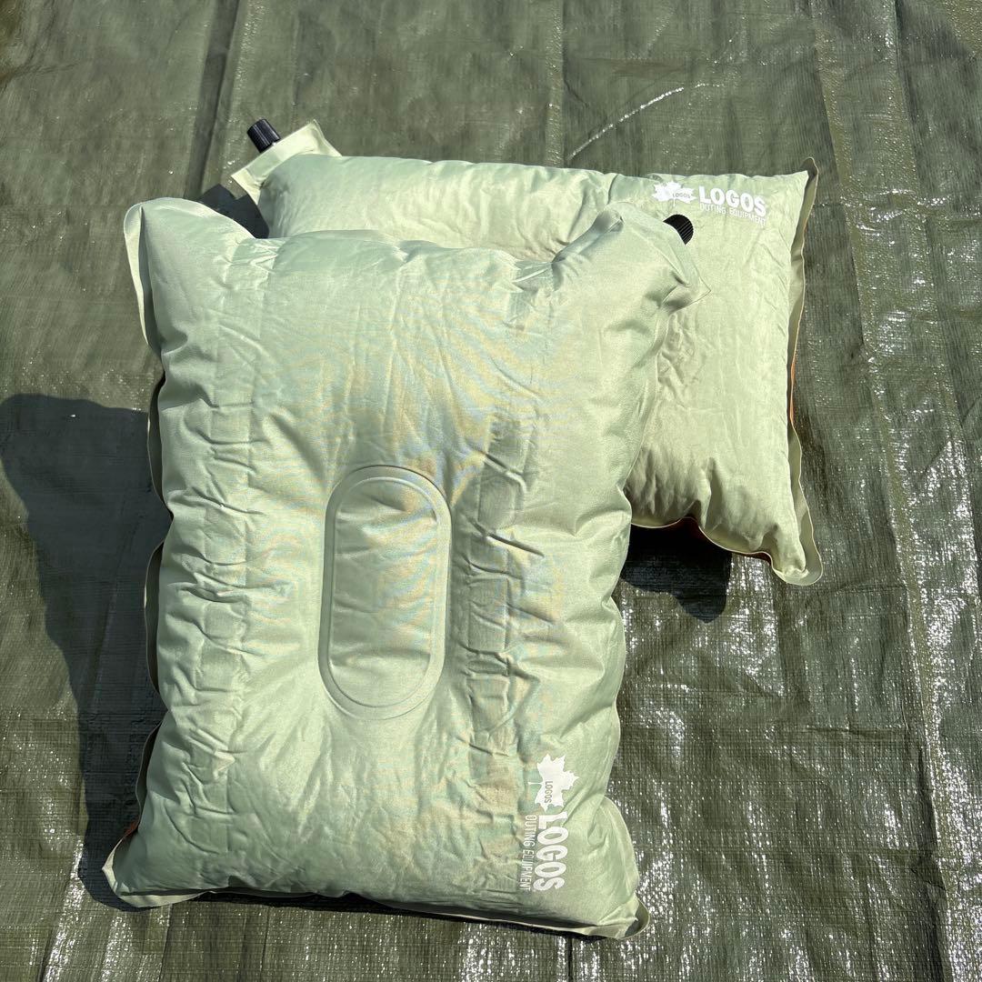 LOGOS インフレーター&スリーピングマット 各収納袋付き　ピローセット