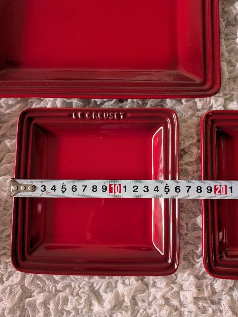 LE CREUSET★スクエアプレート角皿4点セット