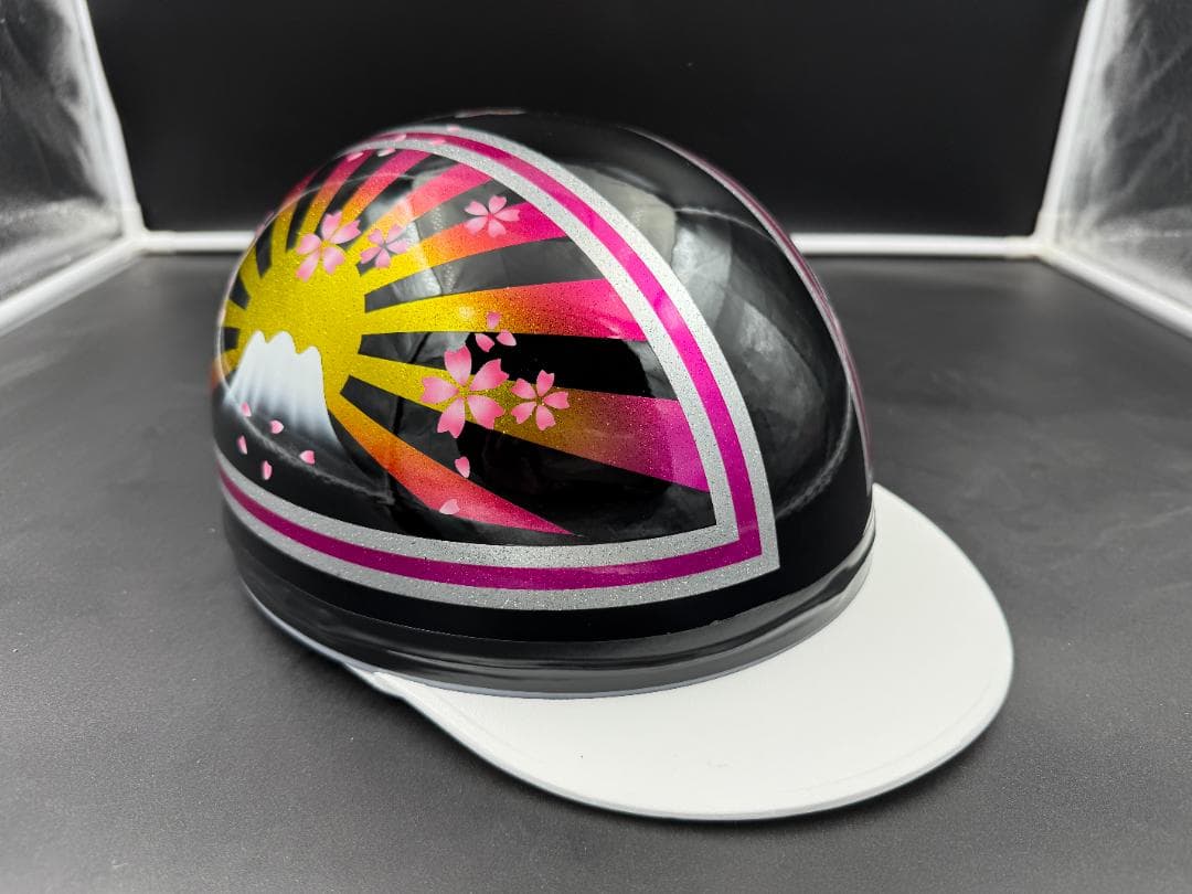 コルク半　カスタム　富士日章　三つボタン　レモンピンク桜 今月末迄セール対象品