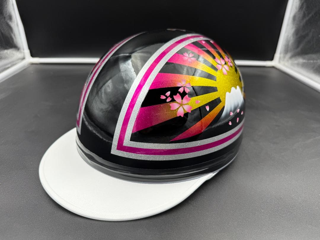 コルク半　カスタム　富士日章　三つボタン　レモンピンク桜 今月末迄セール対象品