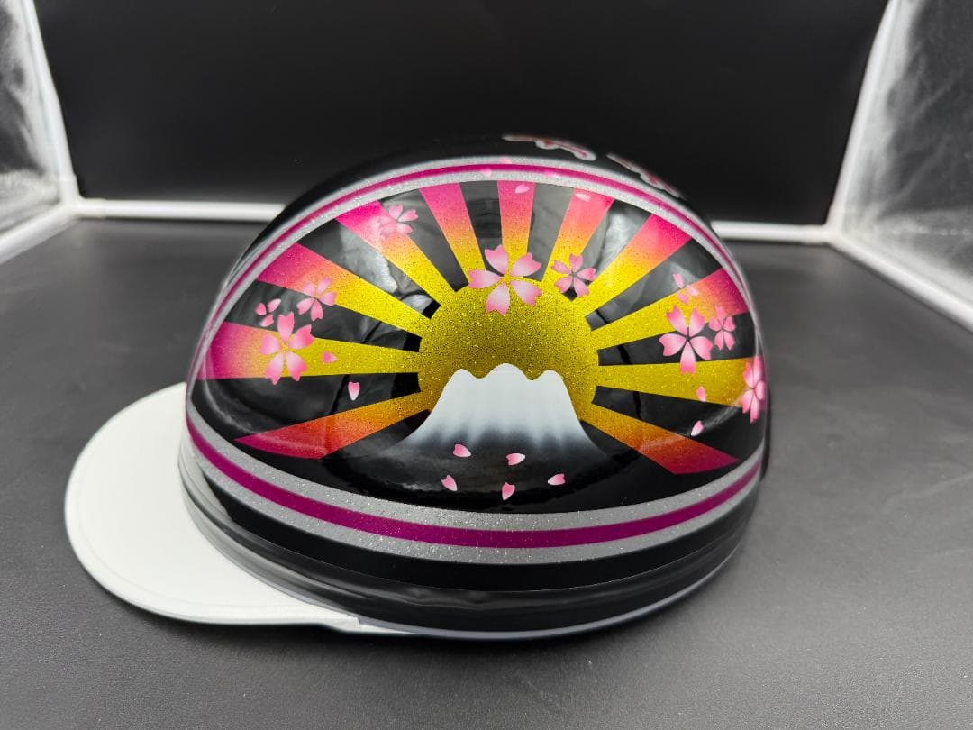 コルク半　カスタム　富士日章　三つボタン　レモンピンク桜 今月末迄セール対象品