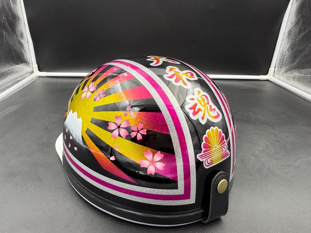 コルク半　カスタム　富士日章　三つボタン　レモンピンク桜 今月末迄セール対象品