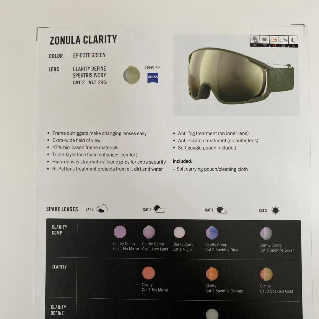 POC ZONULA CLARITY ゴーグル