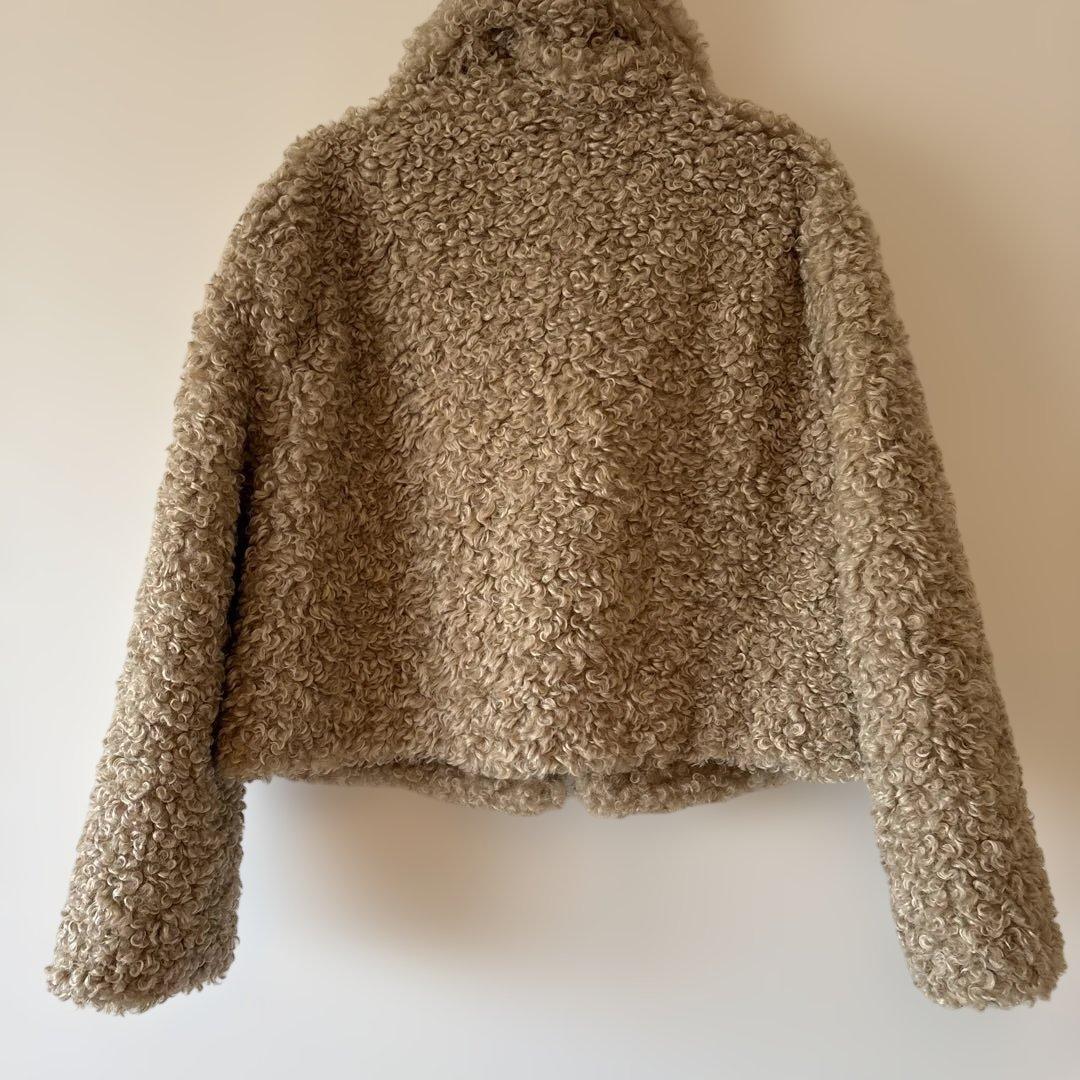 ZARA トグルボタン フェイクファージャケット L