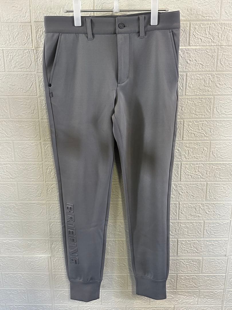 BRIEFING ブリーフィング 3D ロゴ ジョガー パンツ グレー