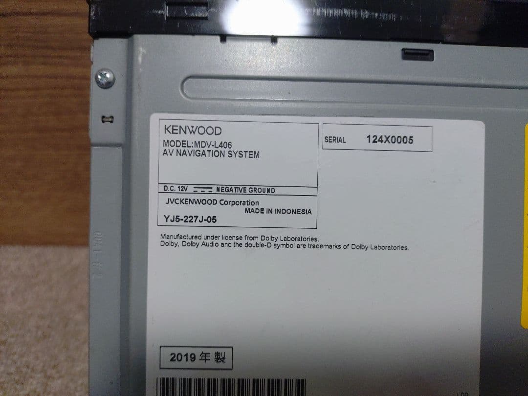 KENWOOD MDV-L406 カーナビ 2020年版