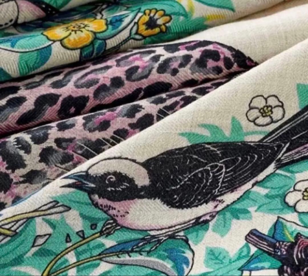 格安☆エルメス☆トライアングルジェアン☆ジャングルラブ☆カシシル☆カシミヤシルク