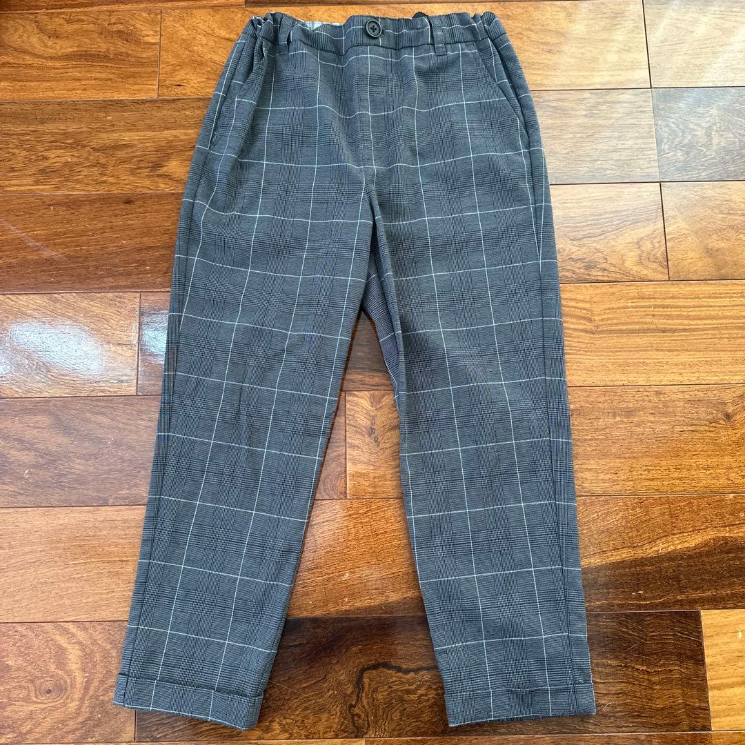 キッズ スーツ・ブレザー グレー系チェック フォーマル　入学式、卒園式、結婚式