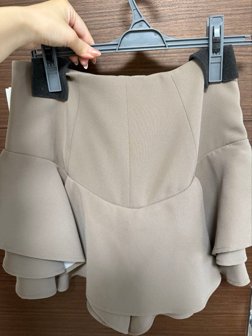 【新品】snidel レイヤードフリルミニスカショーパン MOC