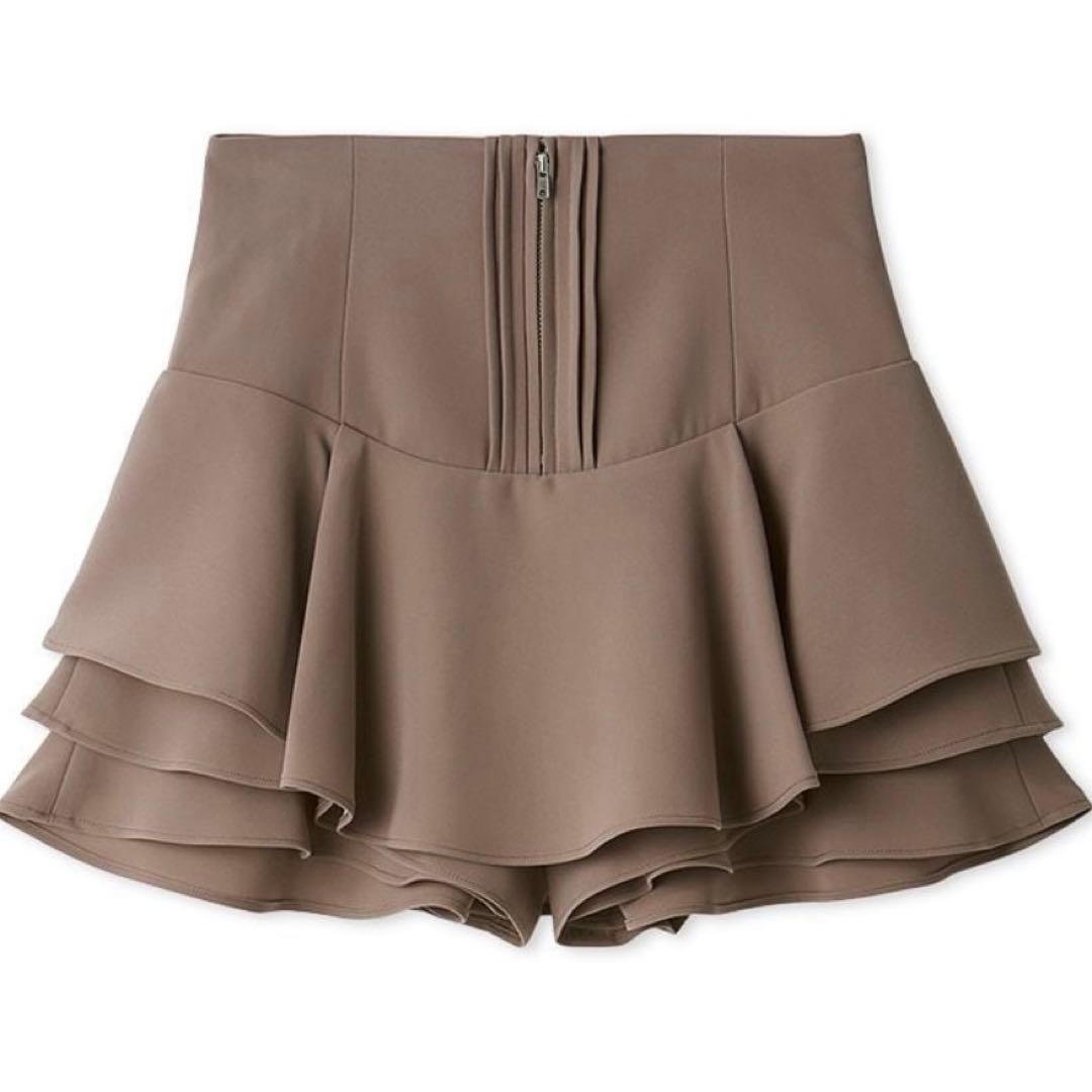 【新品】snidel レイヤードフリルミニスカショーパン MOC