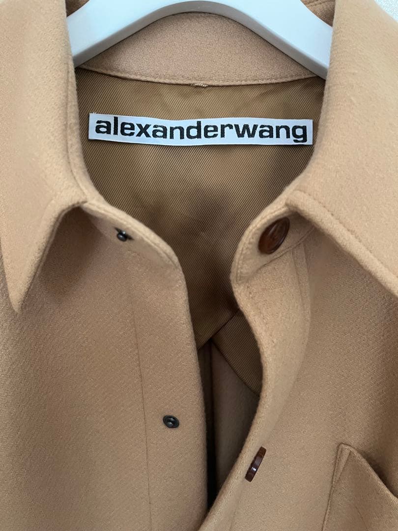 アレキサンダーワン　ベージュオーバーサイズシャツコート