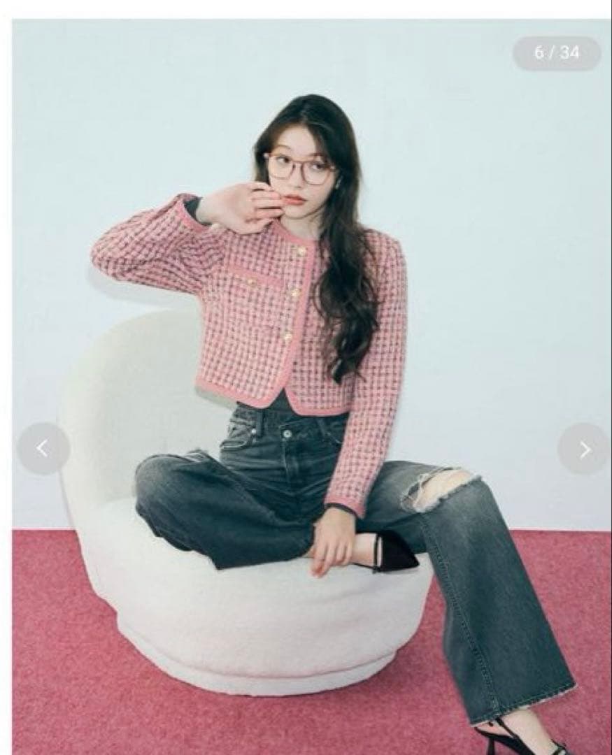 LILY BROWN（リリー ブラウン） ツイードショートジャケット