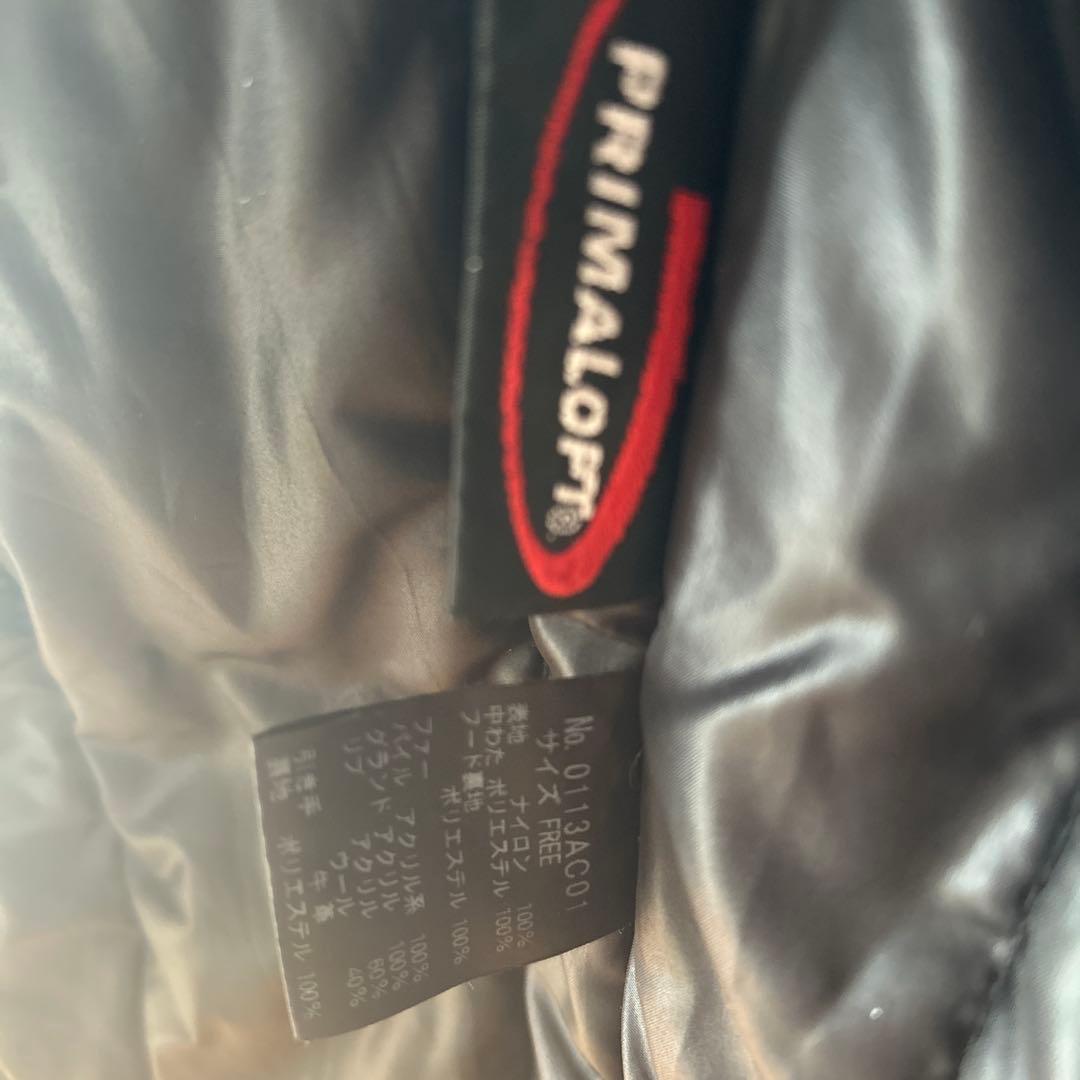 ヒステリックグラマー ヒスガール ワッペン フード付きロングコート プリマロフト