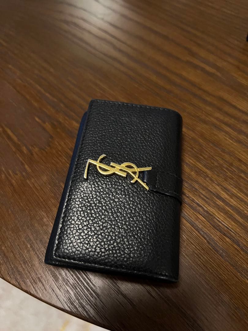 SAINT LAURENT ブラック レザー キーケース