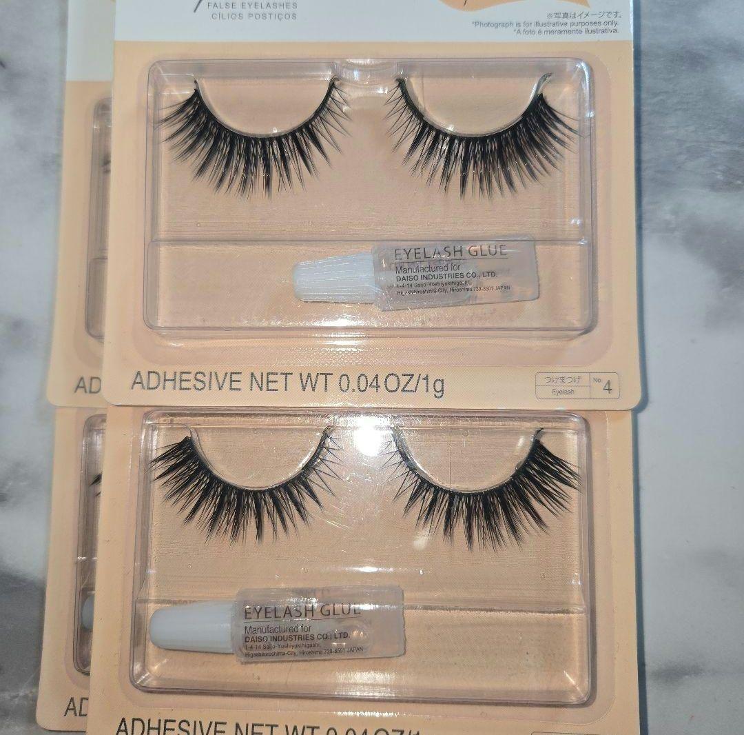 ダイソー　つけまつげ　B04　タレ目ボリューム　新品　6個セット　⑥