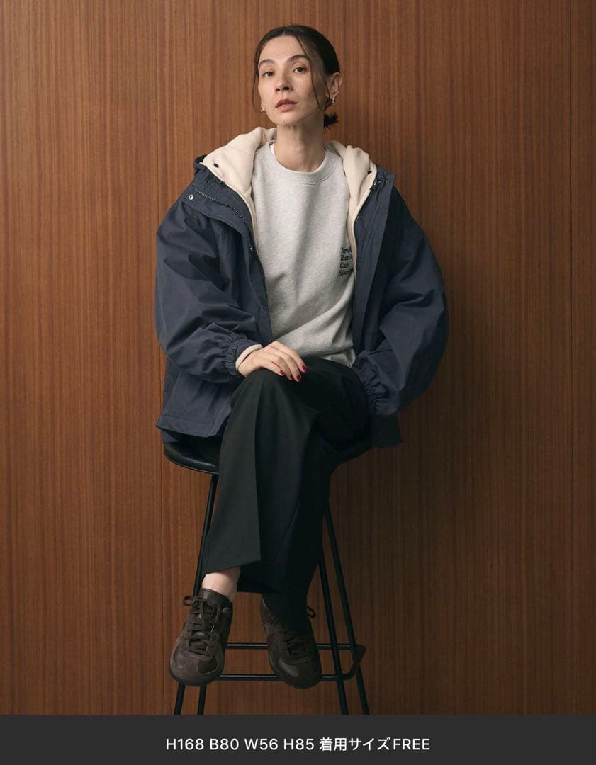 BEAUTY&YOUTH フード付き3wayジャケット ネイビー