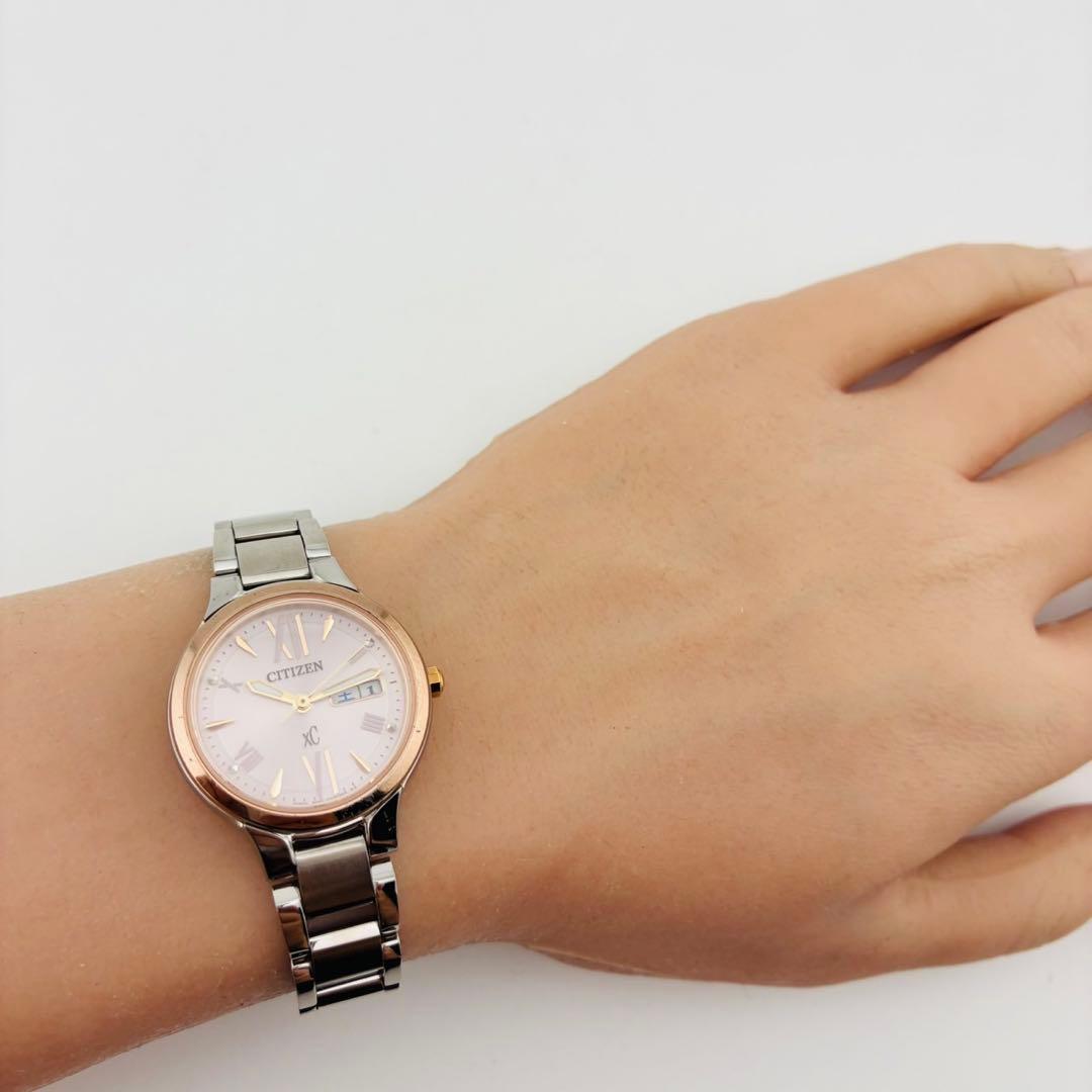 CITIZEN　xC 腕時計　SOLAR　ECODRIVE　デイデイト　シルバー