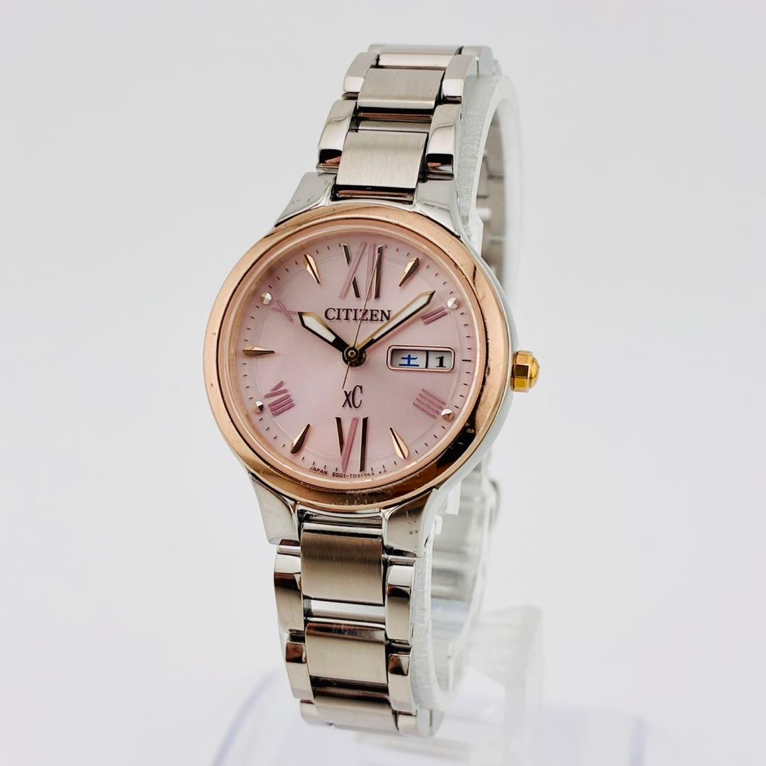 CITIZEN　xC 腕時計　SOLAR　ECODRIVE　デイデイト　シルバー