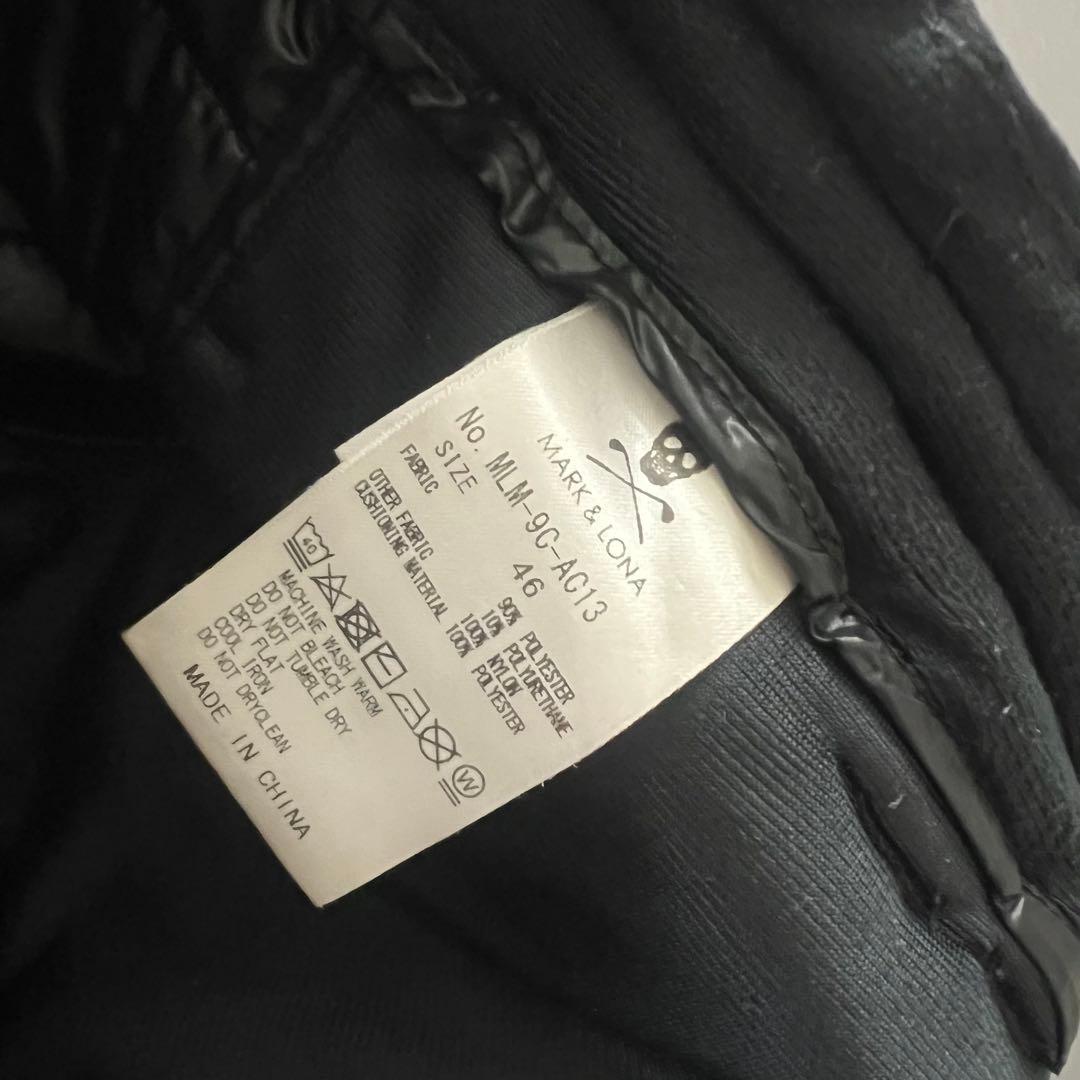 MARK&LONA マークアンドロナ　ダウンパンツ　スウェット　メンズ　黒　ロゴ
