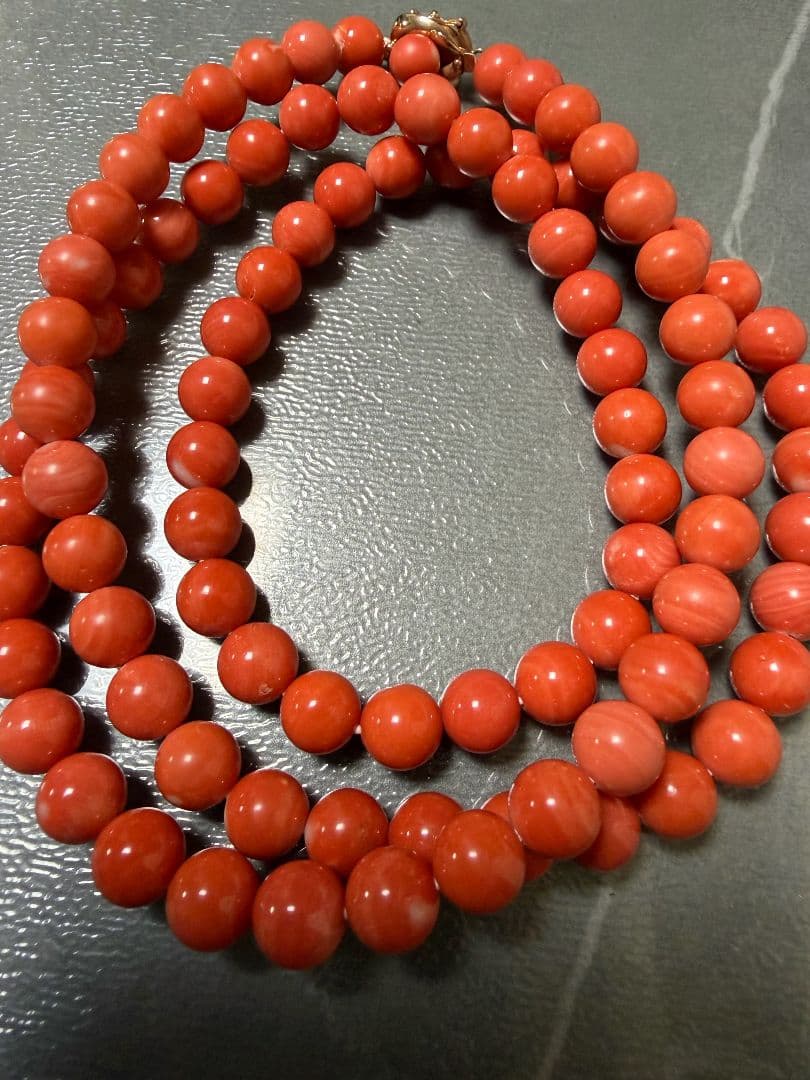 赤珊瑚ネックレス 14K 美品