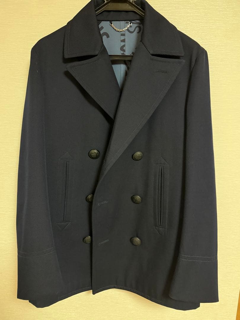 ルイ・ヴィトン ピーコート サイズ48 ダークネイビー