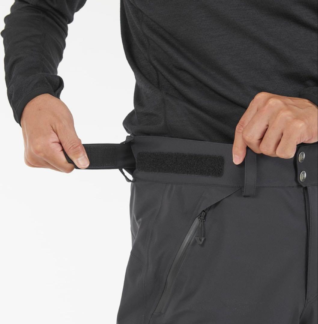 MILLET ミレー　ブラック スノーボードパンツ ウエストベルト付き