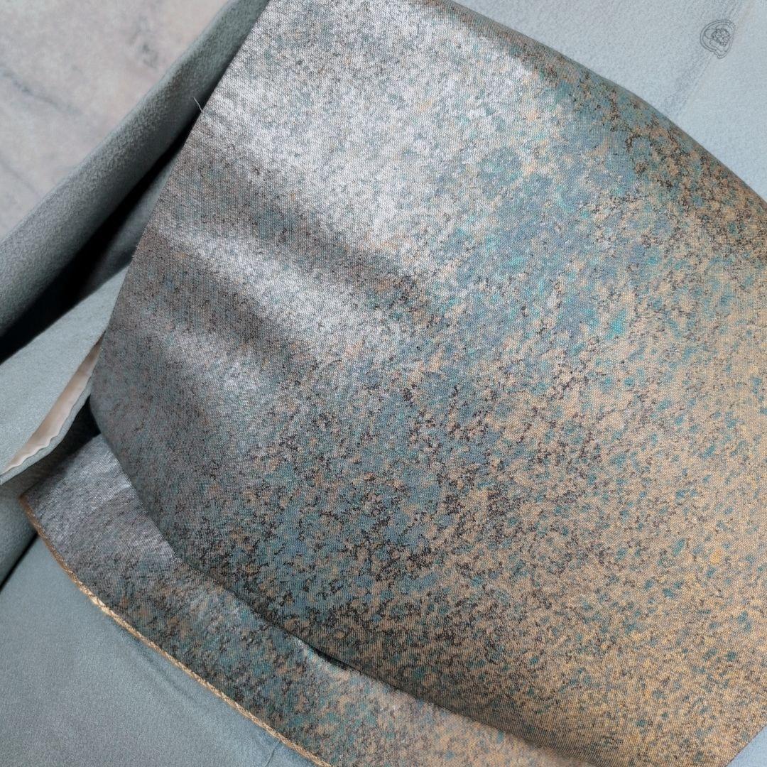 色無地　着物　フルセット　正絹　Sサイズ　水色グレー　爽やか　祝い事　F1