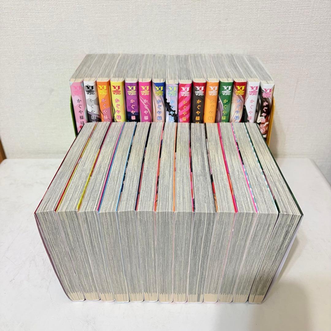 かぐや様は告らせたい　1-28巻　全巻セット　完結記念ステッカーカード付き