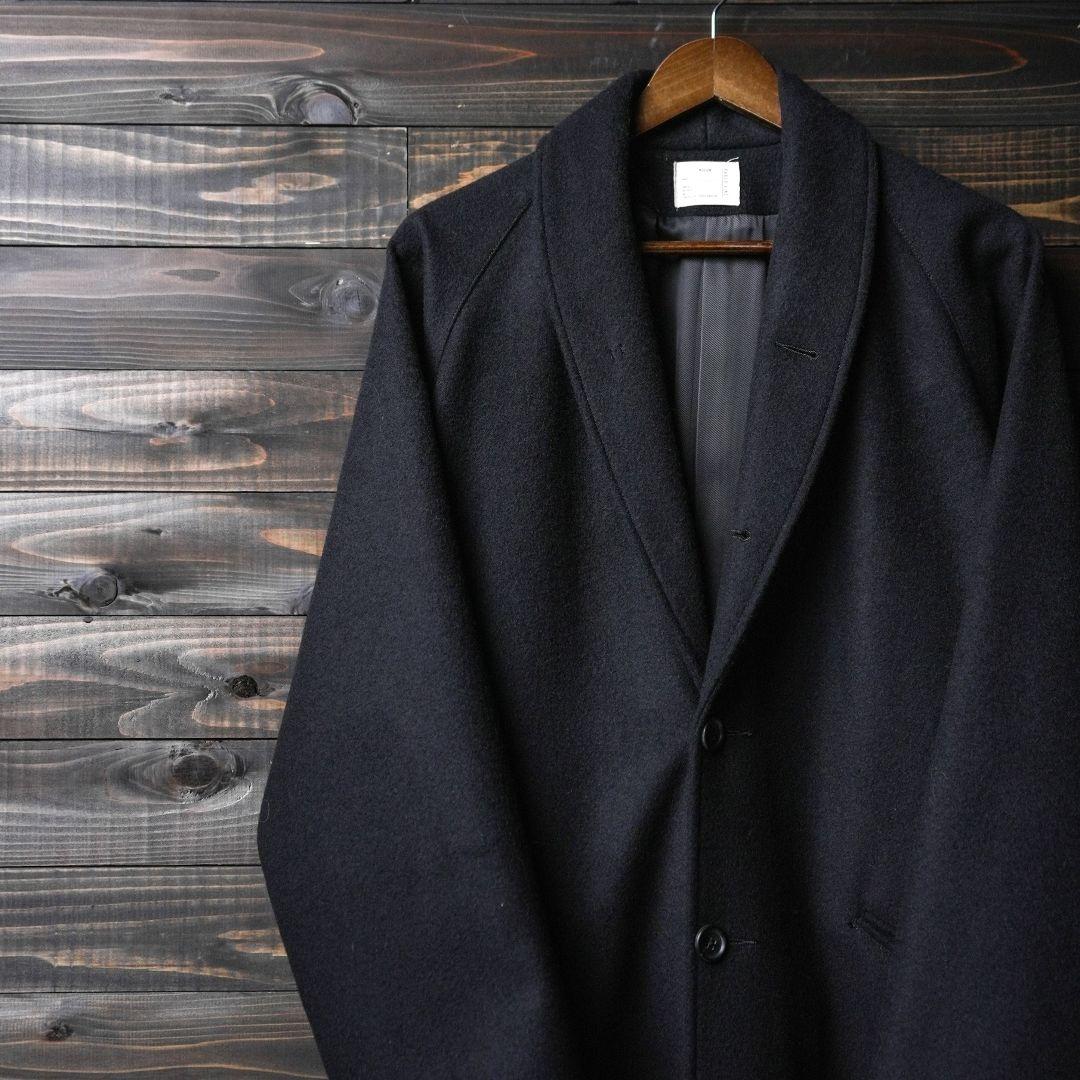 Pablo vinci Melton gown coat black Mサイズ