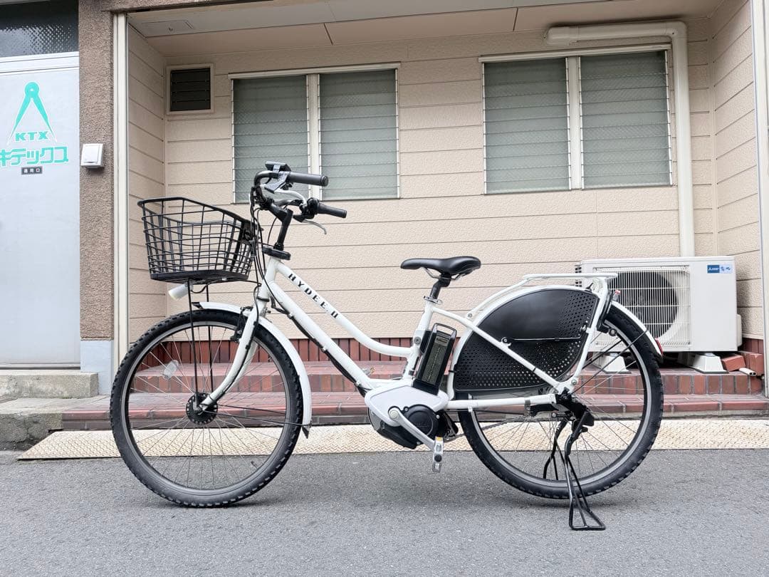 大阪府　ブリヂストン　HYDEE 電動アシスト自転車 ホワイト