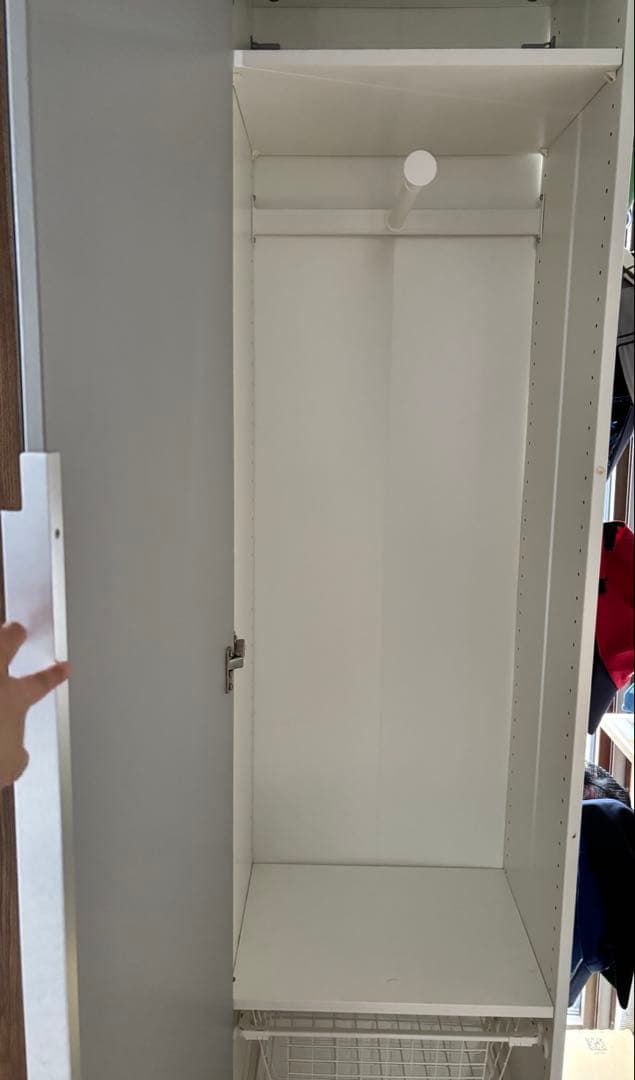 IKEA ワードローブPAX 50x40x200 全身鏡 ミラー扉 収納