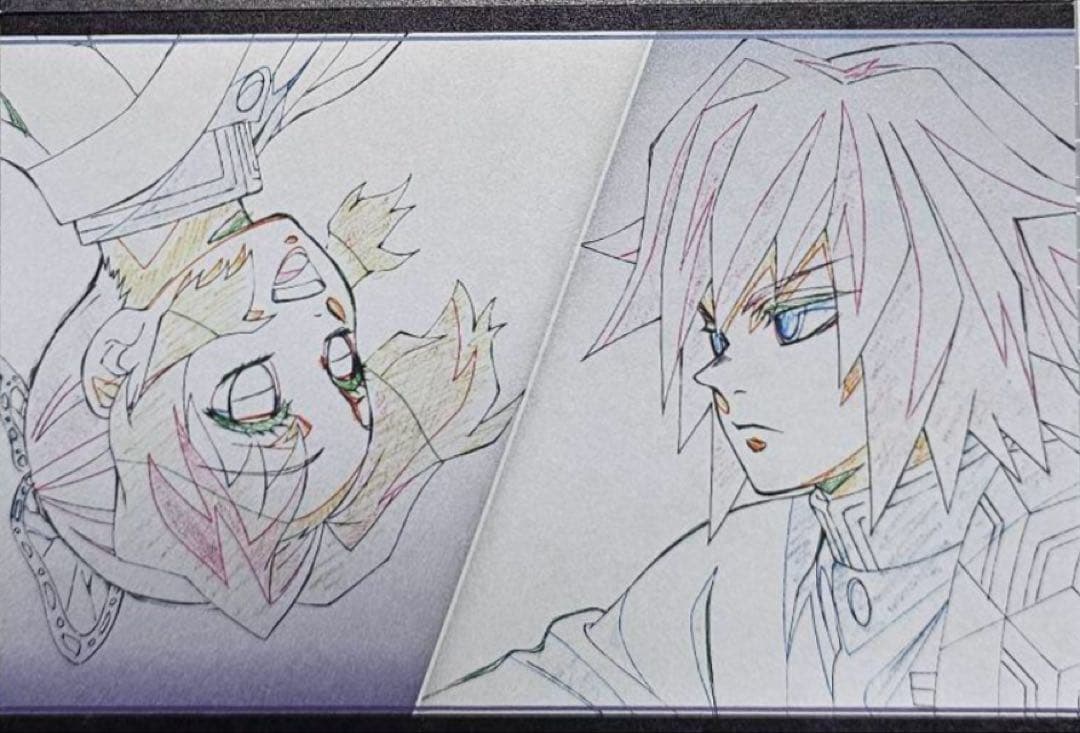 鬼滅の刃 ダイニング お楽しみグッズB2原画ポスター しのぶと義勇