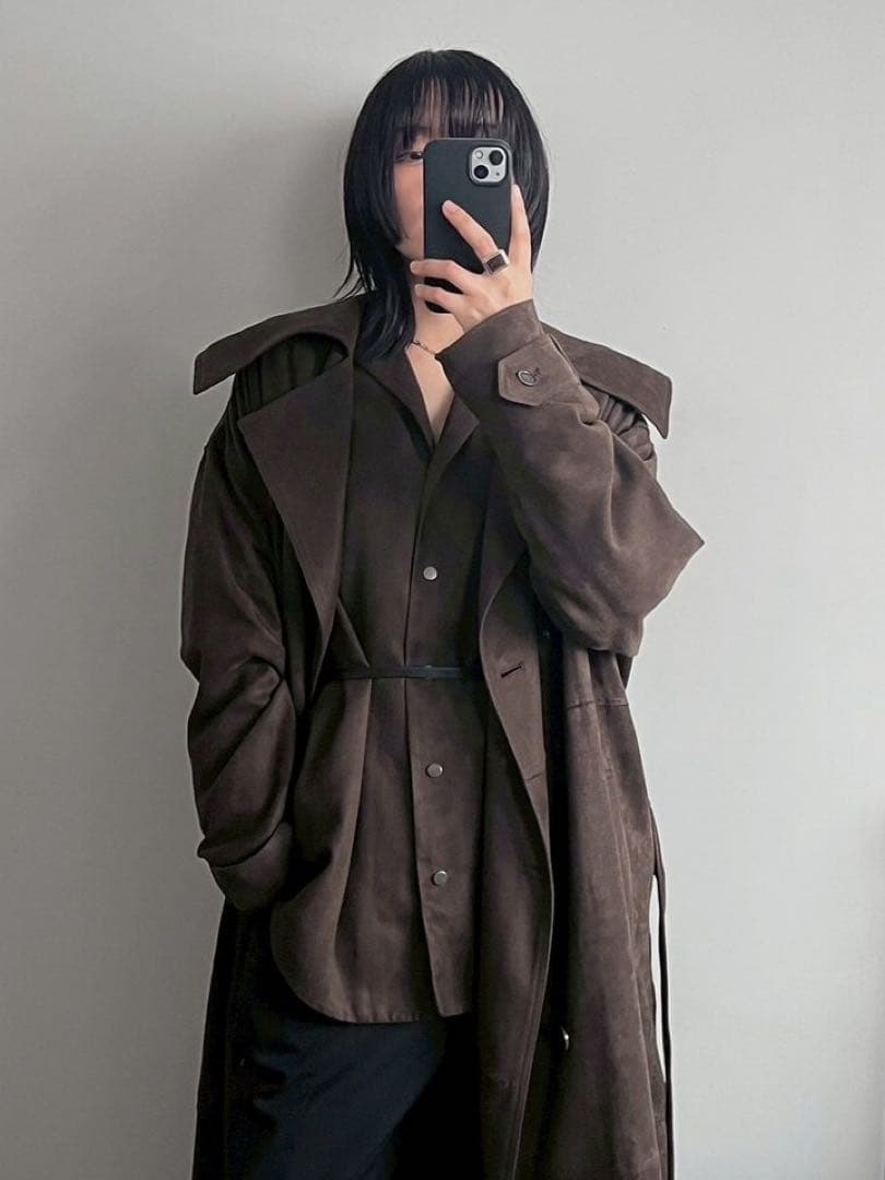 ジャケット・アウター RIM.ARK Suede over maxi CT